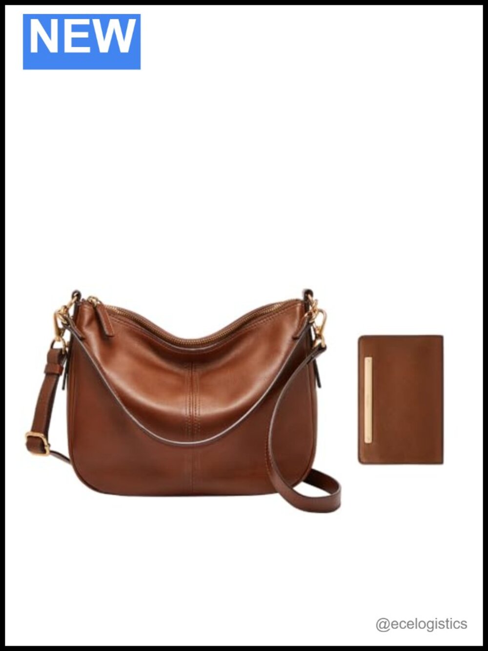 Crossbody Bag with Matching Wallet Set, Leather